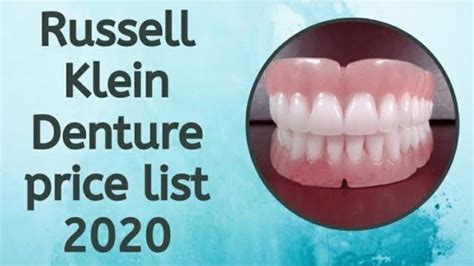 00 FREE shipping. . Russell klein dentures reviews